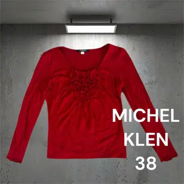 MICHEL KLEN 미쉘클랑 상의 긴팔 빨간색