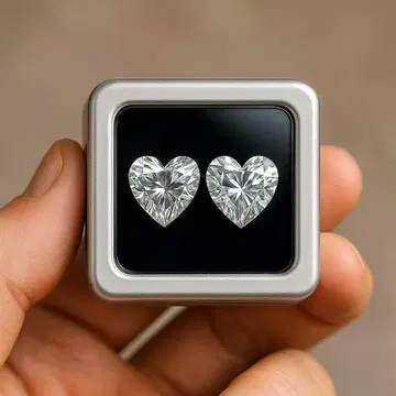 각 1.00ct D-VVS2 트윈 하트 라보 그로운 다이아몬드