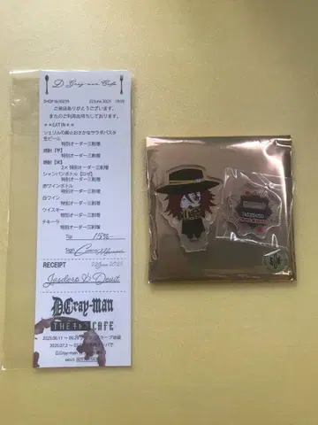 D.Gray-man D 그레이 카페 아크릴 스탠드 카드 크로스 마리안
