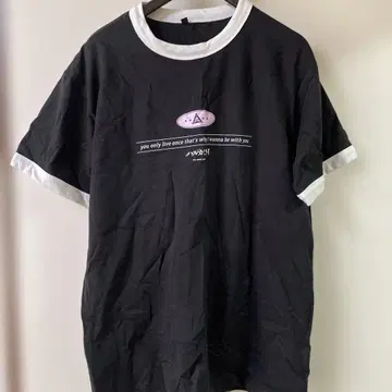 하루카미라이 티셔츠 블랙(L)