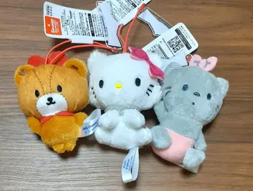 산리오 캐릭터 대상 마스코트 3개 세트 봉제 인형
