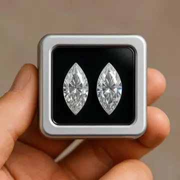 각 1.00ct D-VVS2 트윈 마키스 쉐이프 라보 그로운 다이아몬드