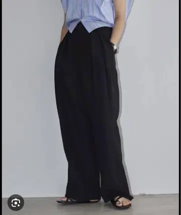 TODAYFUL Tuck Twill Trousers 블랙 IENA