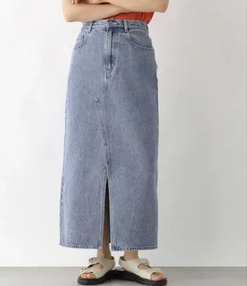 렙심 데님 내로우 스커트