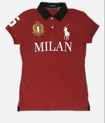랄프 로렌 빅 포니 자수 빨간색 피케 셔츠 MILAN 밀라노