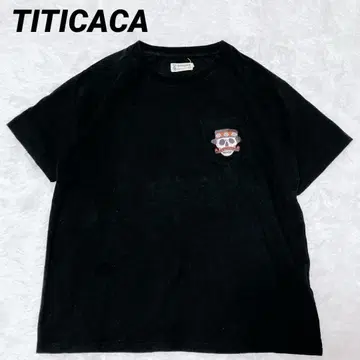 티티카카 에스닉 동양인 멕시코 스컬 해골 자수 티셔츠