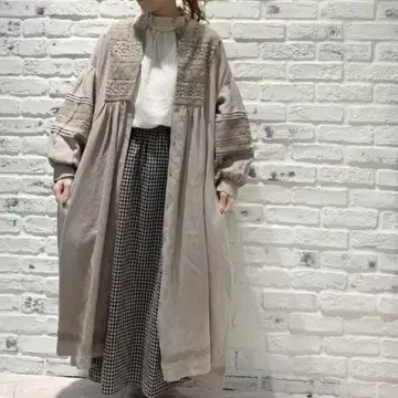 사만사 모스모스 섬세한 레이스 프론트 오픈 원피스