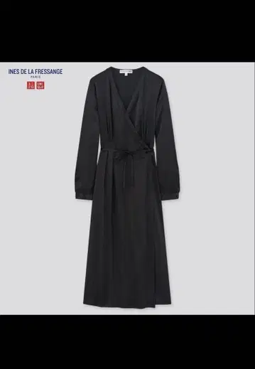 택 포함 미사용 새상품 INES DE LA FRESSANGE 블랙 드레스