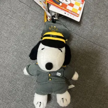 새상품 스누피 타운 샵 오리지널 도쿄역장 스누피 카라비너 마스코트
