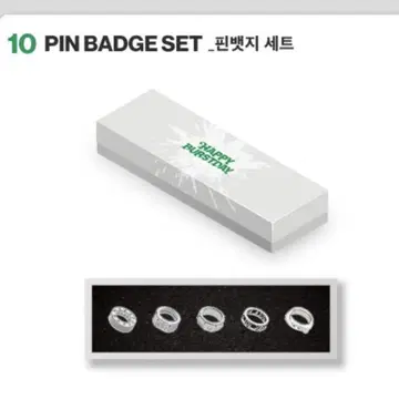 SEVENTEEN 10주년 반지 핀 배지 세트