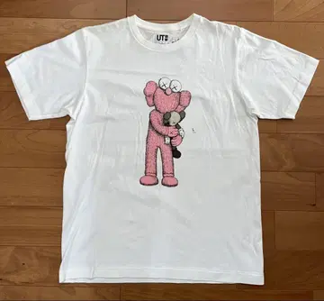 무료배송 레어 새상품 택 포함 유니클로 KAWS 캐릭터 티셔츠 L