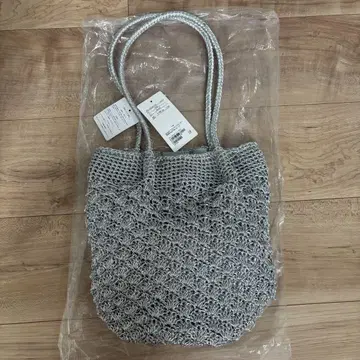 새상품 숄더백 백 메탈릭 얀 레이시 토트백