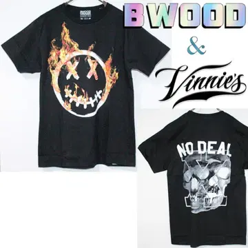 새상품 BWOOD & Vinnies 콜라보 프레임 디자인 티셔츠 XL