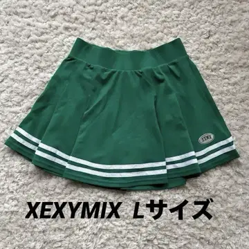 XEXYMIX(제쿠시믹스) 치마바지 미사용 그린 L 사이즈