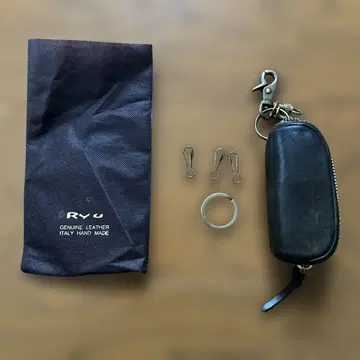 Ryu 천연 가죽 키 케이스