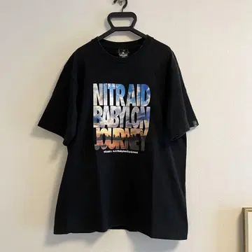 nitraid 그래픽 티셔츠 블랙