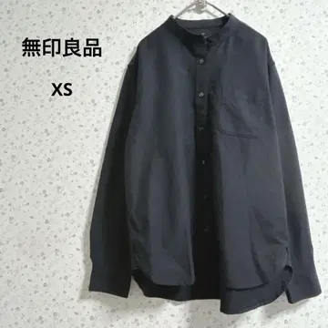a382 무인양품 [XS] 스탠드 카라 셔츠 스테디셀러 유니섹스 겉옷