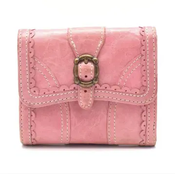 ANNA SUI 핑크 3단 폴더형 지갑
