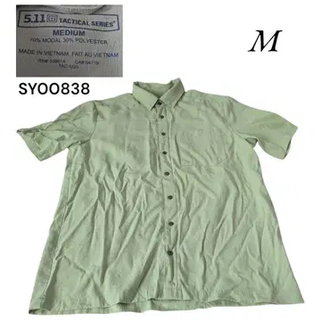 5.11TACTICAL SERIES 구제 의류 무지 반팔 셔츠 M 그린