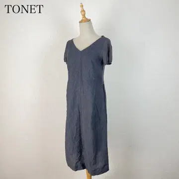 TONET 린넨 100% 린넨 원피스 이탈리아제