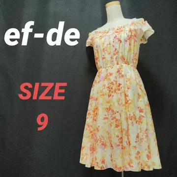 ef-de 에프데 원피스 올 패턴 화려한 오픈 숄더