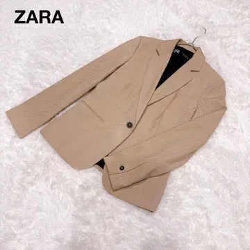 ZARA 자라 베이지 블레이저 자켓 1 버튼 여성용 M 사이즈