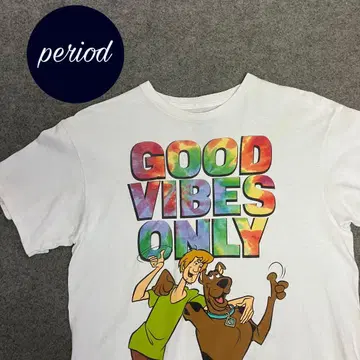 P1993 SCOOBY DOO 스쿠비 두 프린트 티셔츠 구제 의류