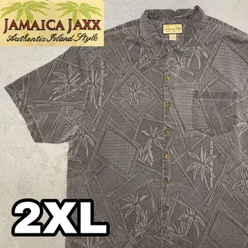 WD21 JAMAICA JAXX 알로하 셔츠 실크 100% 반팔 셔츠