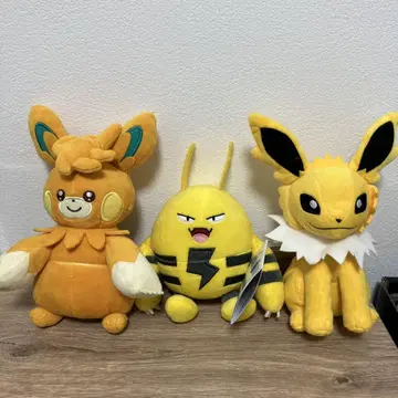 포켓몬스터 봉제 인형 샌더스 엘레키드 파모트 컴프 세트