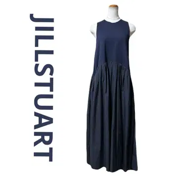 새상품급 JILLSTUART 질스튜어트 슬리브리스 원피스 네이비