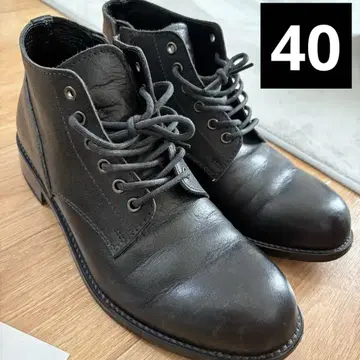파드로네 PADRONE 사이드 지퍼 처카 부츠 블랙 40