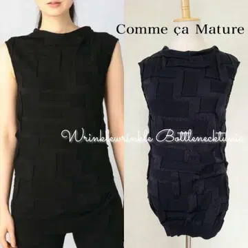 Comme ca Mature * 링크스 블록 보틀넥 튜닉