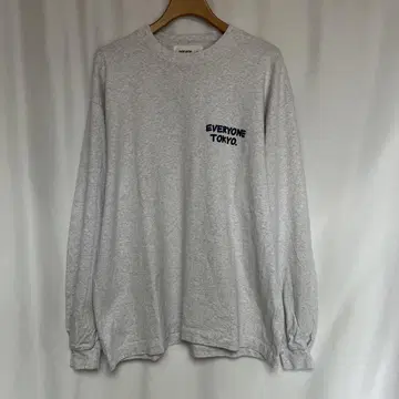 everyone j.30000 L/S TEE 롱 T 셔츠 애쉬 그레이 M