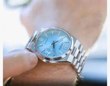 CITIZEN 아쿠아 블루 오토매틱 시계