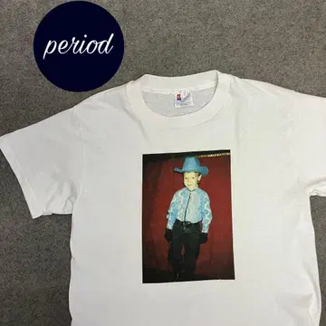 P1998 빈티지 90년대 포토 프린트 티셔츠