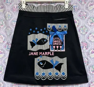 제인 마플 미스 콜레트 미니 스커트 Jane Marple 물고기 패턴
