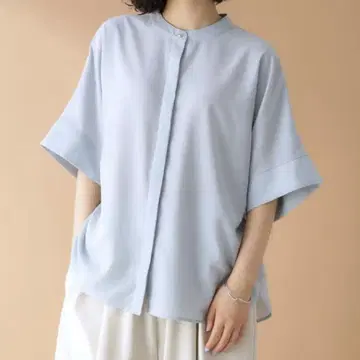 돌먼 블라우스 스카이블루 색스 블루 THE SHOP TK