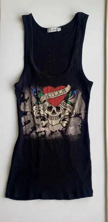 Ed Hardy 스컬 하트 탱크탑 S