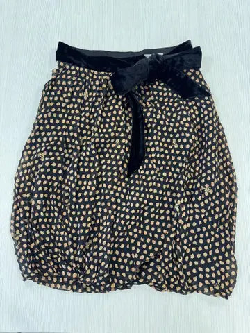 TSUMORI CHISATO 도트 무늬 플레어 스커트