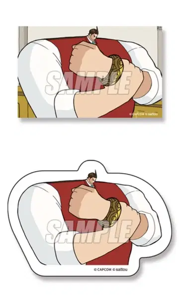역전재판 카프 복권 오오니기 호스케 캔뱃지 헤어 클립