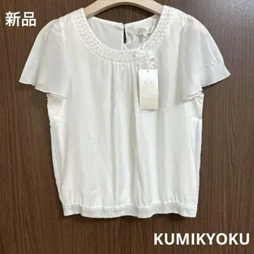 새상품 KUMIKYOKU 쿠미교쿠 상의 쉬폰 블라우스 풀오버