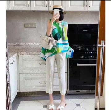 스트라이프 패턴 셋업 팬츠 please 소재 인기 멋지다