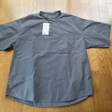 무인양품 MUJI 미사용 새상품 택 포함 냉감 헨리넥 반팔 티셔츠