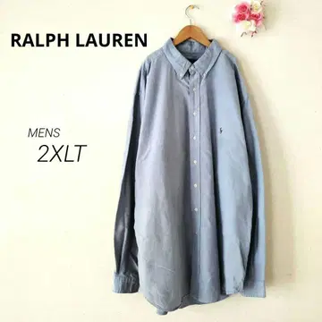 RALPH LAUREN 샴브레이 셔츠 데님 2XL 남성용