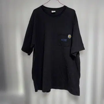 SMILEY FACE 블랙 티셔츠 4L