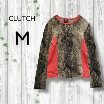 CLUTCH 클러치 티셔츠 긴팔 올 패턴 크루넥 개성 넘치는