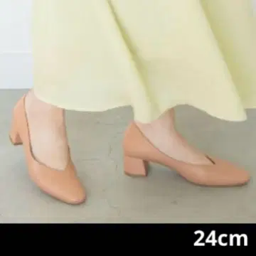 미사용 새상품 RANDA 펌프스 핑크 베이지 24cm