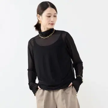 nota MELROSE Soffitto 시어 터틀넥 풀오버