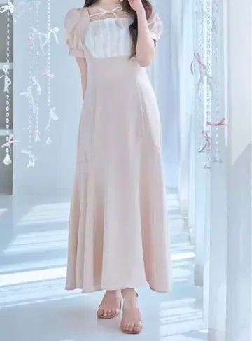 로제 뮤즈 tack mermaid dress 아이보리