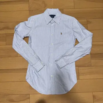 Ralph Lauren 슈퍼 슬림 핏 긴팔 셔츠 사이즈 2 스트라이프